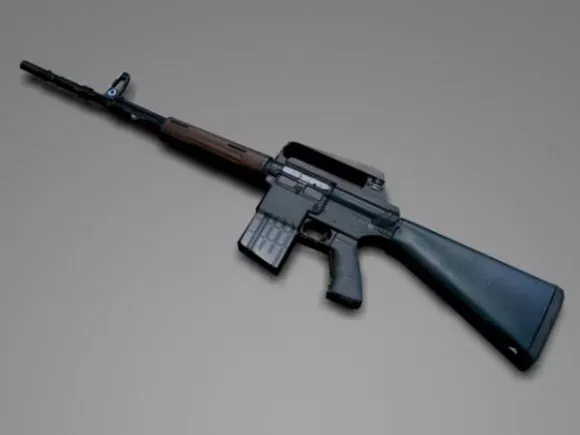 Ar10 Machine Gun Weapon 3d model Ar10 Machine Gun Weapon 3d model