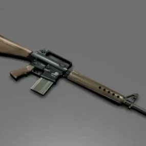 Ar10b Machine Gun Weapon 3d model