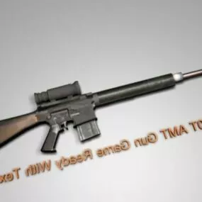 Ar10t Rifle Automatic Gun 3d model