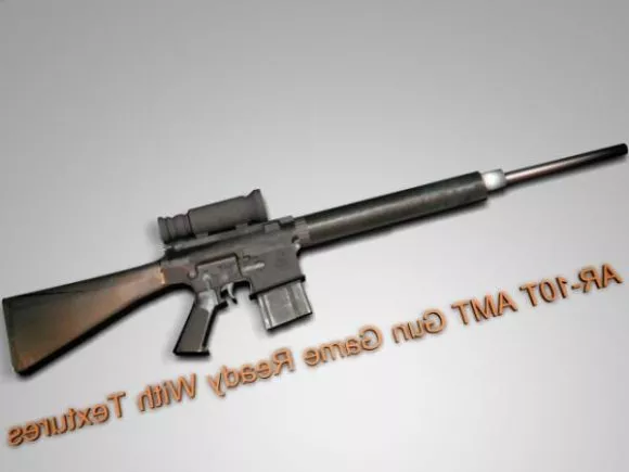 Rifle Gun With Hand 3d model