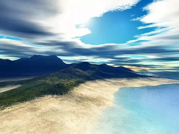 Beach Landscape 3d model Beach Landscape 3d model