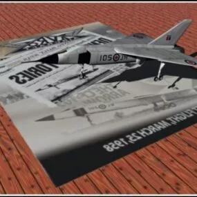 Fighter Aircraft Canada Cf105 3d model