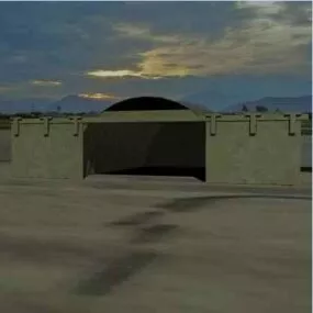 Aircraft Hanger Building 3d model