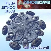 Alien Character With Spacecraft 3d model