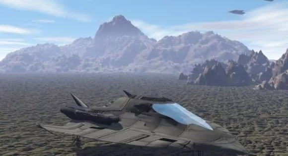 Futuristic Spacecraft Lander Module 3d model