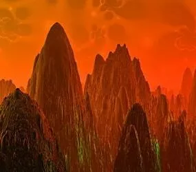 Alien Land Mountain 3d model