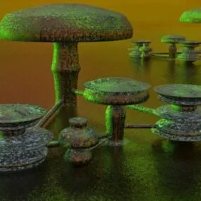 Alien Plant Tree 3d model