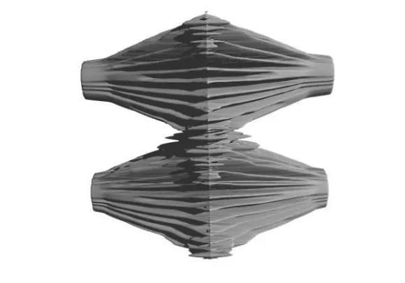Wing Behind Alien Character 3d model
