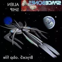 Alien Spaceship Futuristic 3d model