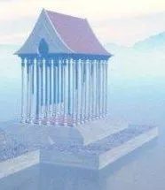 Alien Temple Building 3d model