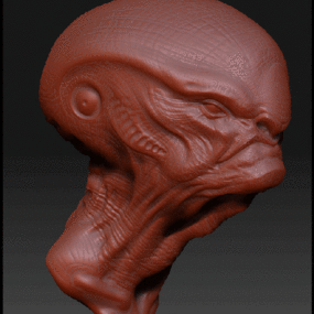 Alien Figure Character 3d model