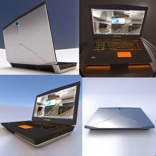Alienware Gaming Laptop Gadget 3d model Alienware Gaming Laptop Gadget 3d model