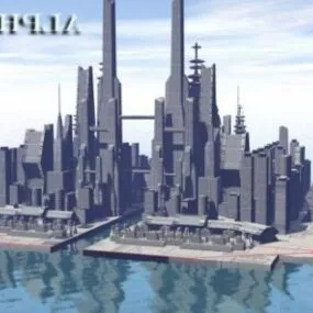 Skyscraper City Building 3d model