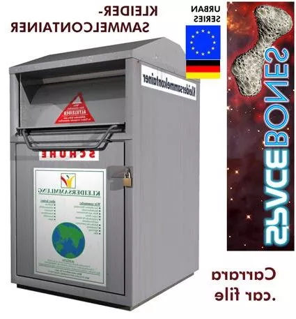 Steel Container Box 3d model Steel Container Box 3d model