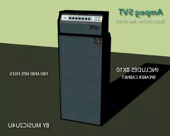 Bass Amplifier Device 3d model Bass Amplifier Device 3d model