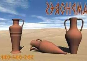 Ancient Terracotta Vase Pot 3d model