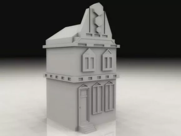Garden House On Flying Island 3d model