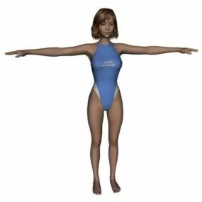 Aiko Beautiful Girl Character 3d model
