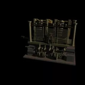 Vintage Analytic Engine 3d model