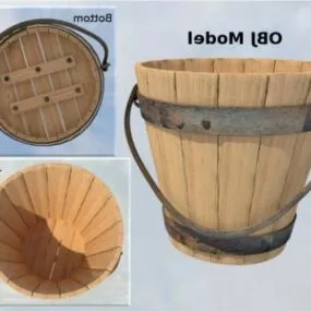 Japanese Vintage Bucket 3d model