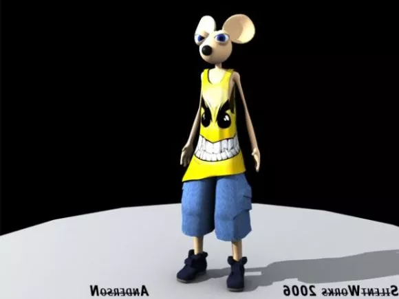 Anderson Mouse Character 3d model Anderson Mouse Character 3d model