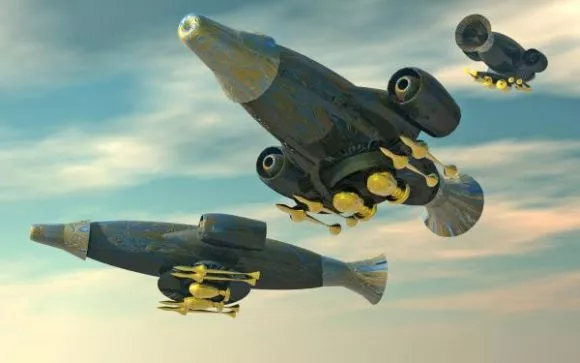 Space Aircraft Flying Craft 3d model
