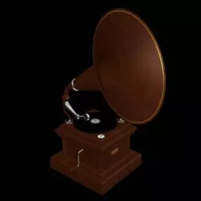Antique Record Player 3d model
