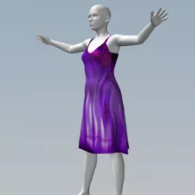 Mannequin Sundress Dress Fashion 3d model
