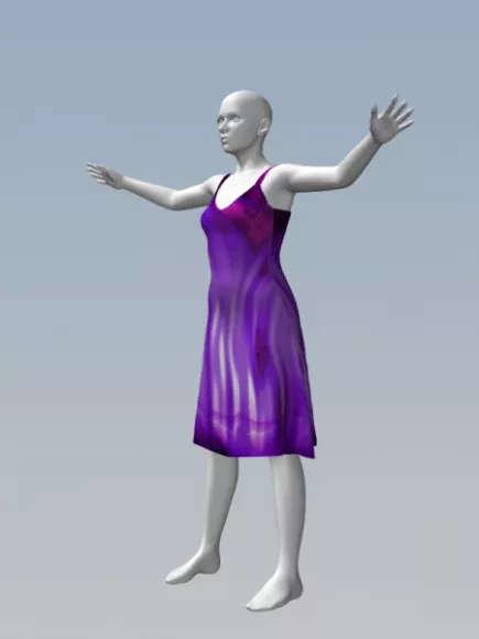 Girls Character With Ogg Boots Fashion 3d model