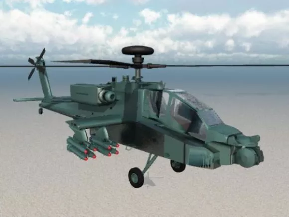 Apache Fighter Helicopter 3d model Apache Fighter Helicopter 3d model