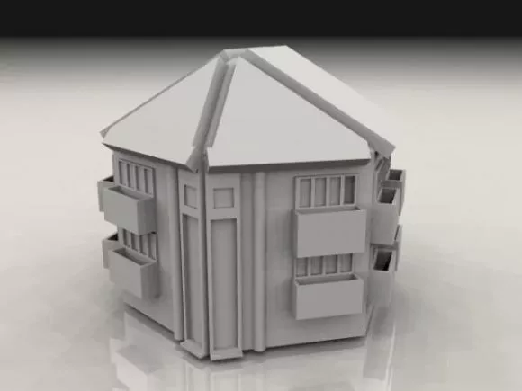 Generic Ruins Building 1 3d model