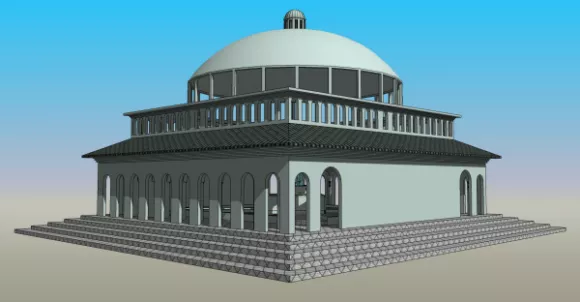 Pavilion Toy With Duck 3d model