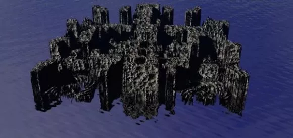 Architecture Black Terrain Landscape 3d model Architecture Black Terrain Landscape 3d model