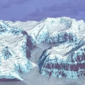 Arctic Ice Berg Landscape 3d model