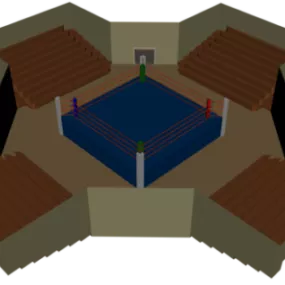 Arena Building Space Interior 3d model