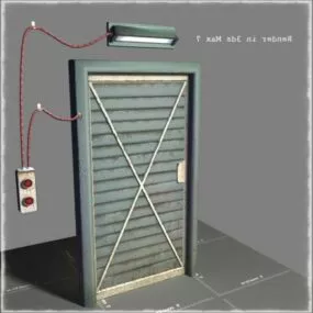 Armored Electric Door 3d model