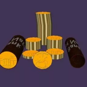 Casino Coin Set 3d model