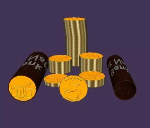 Casino Coin Set 3d model Casino Coin Set 3d model