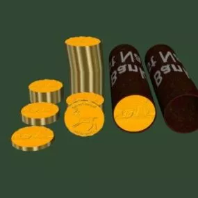 Casino Golden Buck Coin 3d model