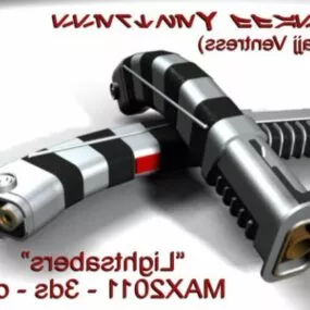 Dual Lightsaber Weapon 3d model