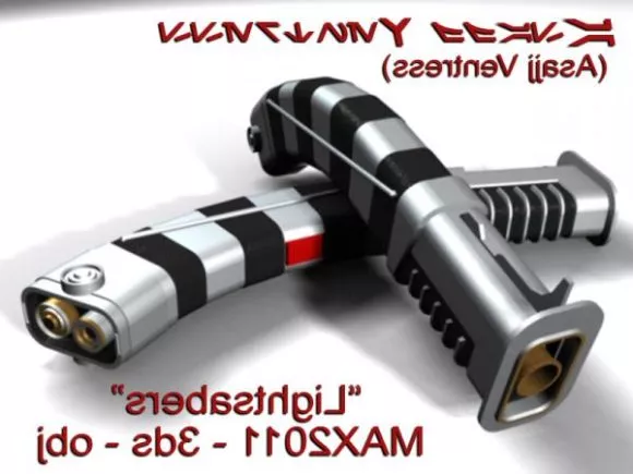 Dual Lightsaber Weapon 3d model Dual Lightsaber Weapon 3d model