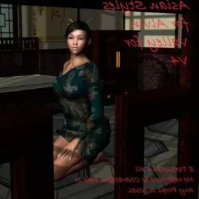 Asian Styles Girl Character 3d model