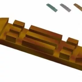 Wood Bar 3d model