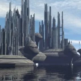 Atlantis Lost City Building 3d model
