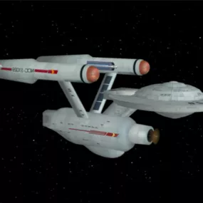 Futuristic Spaceship Bonaventure Class 3d model