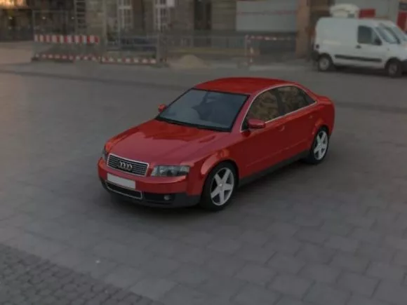 Car Audi A4 2005 3d model Car Audi A4 2005 3d model