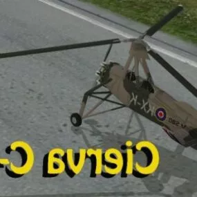 Vintage Aircraft Cierva C30 3d model