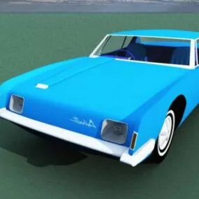 1960s Vintage Sedan Car 3d model