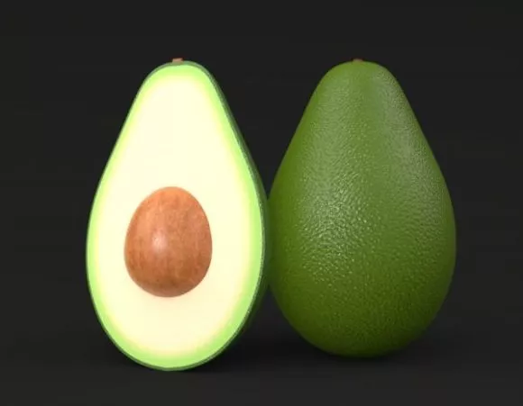 Avocado Tropical Fruit 3d model Avocado Tropical Fruit 3d model