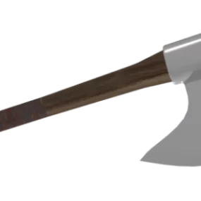 Axe Chrome Material 3d model